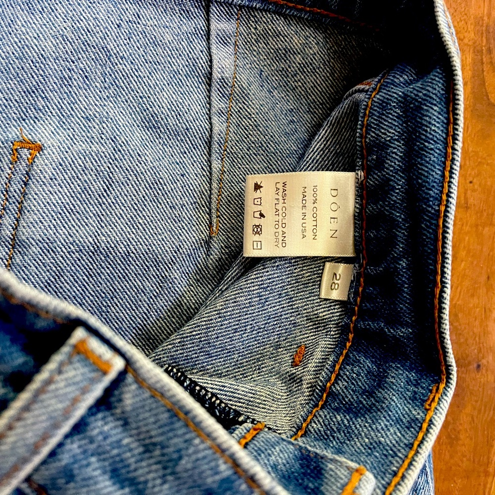 Doen straight leg high waist jeans